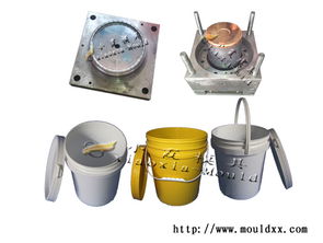 臺州塑膠模具 5升八角涂料桶注塑模具廠地址