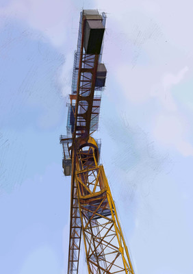 深圳中心城的塔吊